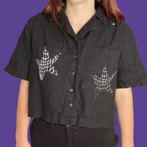 Screen printed button up